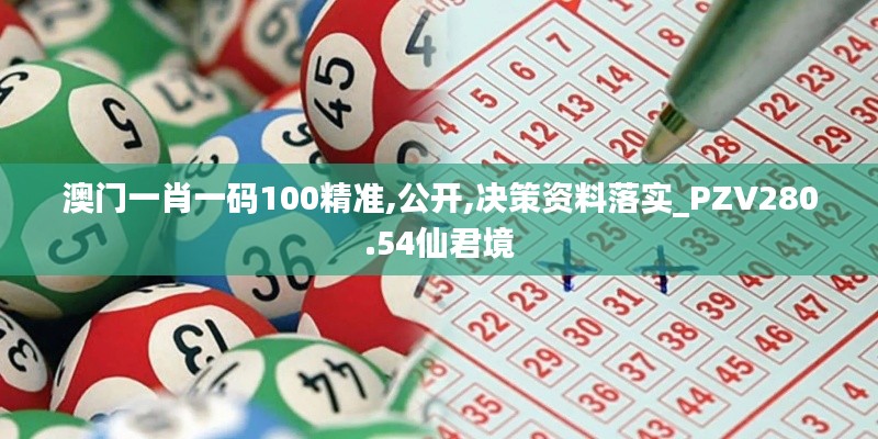 澳門一肖一碼100精準(zhǔn),公開,決策資料落實_PZV280.54仙君境