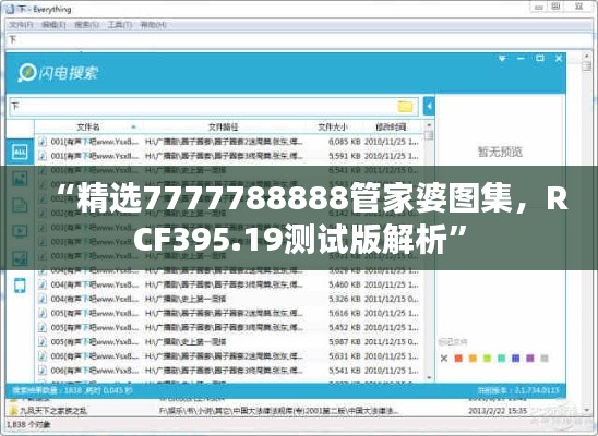 “精選7777788888管家婆圖集，RCF395.19測試版解析”