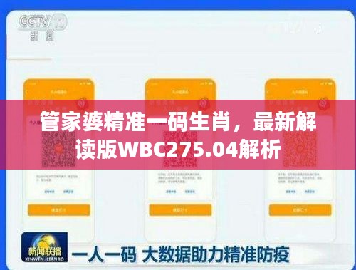 管家婆精準(zhǔn)一碼生肖，最新解讀版WBC275.04解析