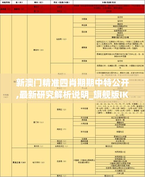 新澳門精準四肖期期中特公開,最新研究解析說明_旗艦版IKX876.18