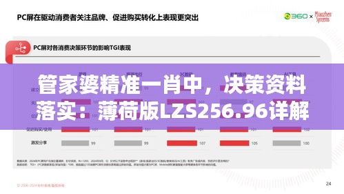 管家婆精準(zhǔn)一肖中，決策資料落實(shí)：薄荷版LZS256.96詳解