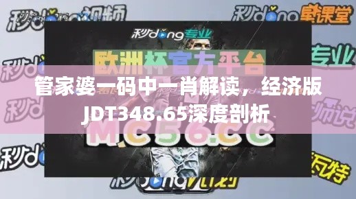 管家婆一碼中一肖解讀，經(jīng)濟(jì)版JDT348.65深度剖析