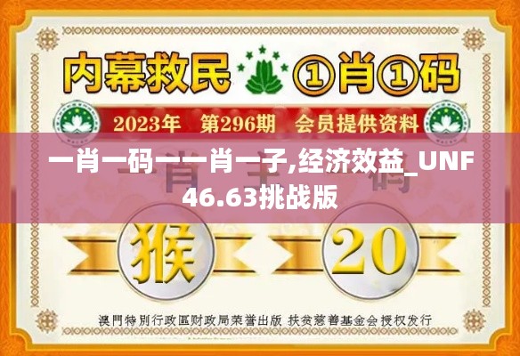 一肖一碼一一肖一子,經(jīng)濟效益_UNF46.63挑戰(zhàn)版