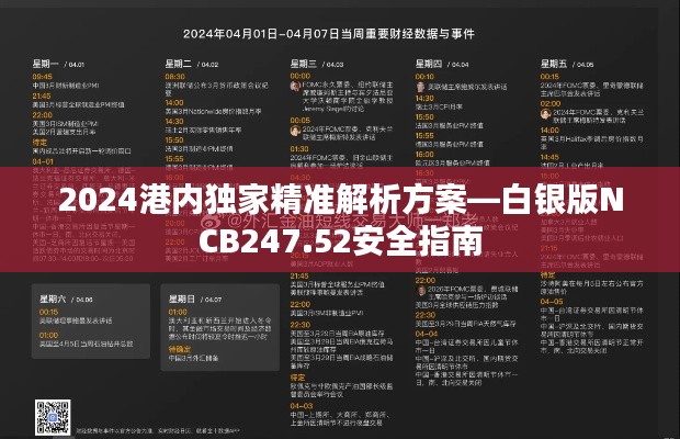 2024港內獨家精準解析方案—白銀版NCB247.52安全指南