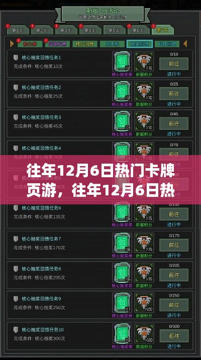往年12月6日熱門卡牌頁(yè)游攻略，新手進(jìn)階之路與任務(wù)攻略大全