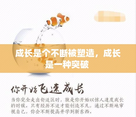 成長是個不斷被塑造，成長是一種突破 