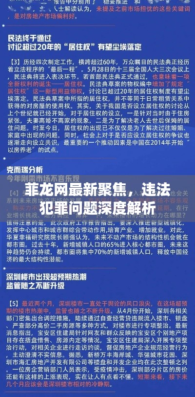 菲龍網(wǎng)最新聚焦，違法犯罪問題深度解析