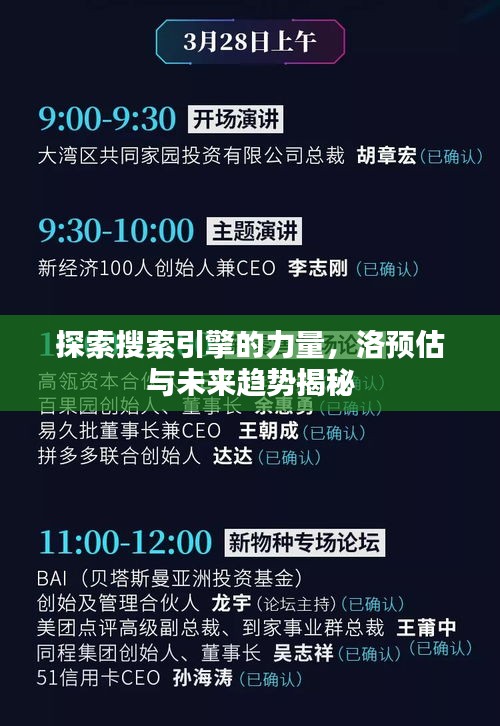 探索搜索引擎的力量，洛預(yù)估與未來趨勢揭秘