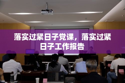 落實過緊日子黨課，落實過緊日子工作報告 