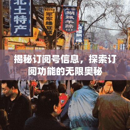 揭秘訂閱號信息，探索訂閱功能的無限奧秘
