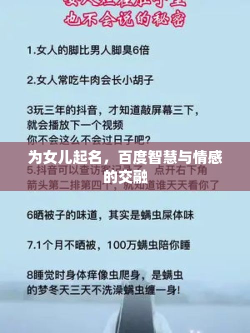 為女兒起名，百度智慧與情感的交融