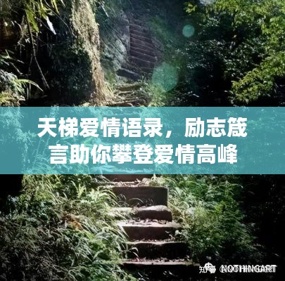 天梯愛(ài)情語(yǔ)錄，勵(lì)志箴言助你攀登愛(ài)情高峰