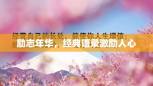 勵(lì)志年華，經(jīng)典語錄激勵(lì)人心