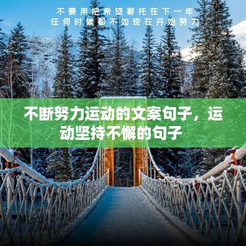 不斷努力運動的文案句子，運動堅持不懈的句子 