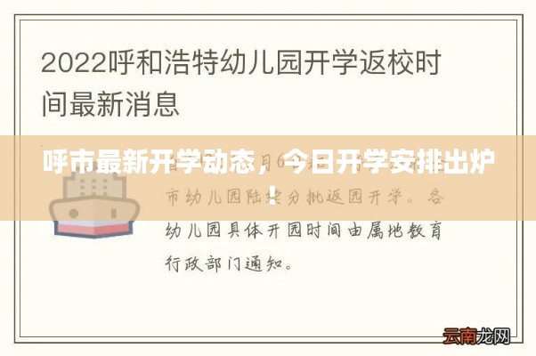 呼市最新開學(xué)動態(tài)，今日開學(xué)安排出爐！
