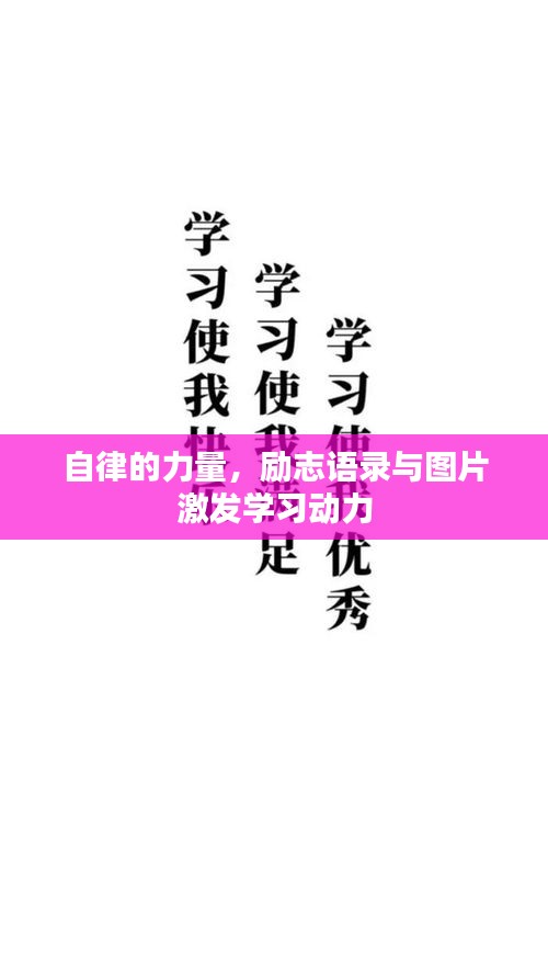 自律的力量，勵(lì)志語錄與圖片激發(fā)學(xué)習(xí)動(dòng)力